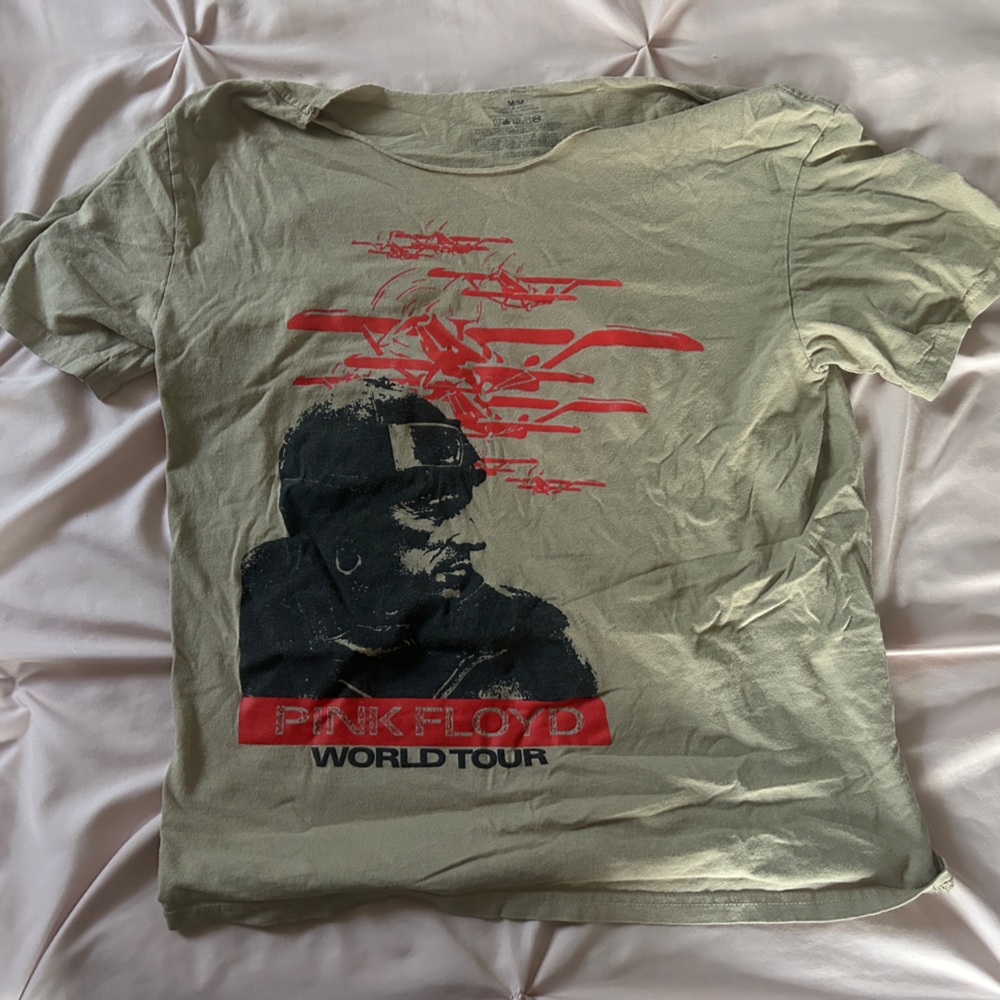Pink Floyd World Tour Off the Shoulder Graphic Tee